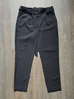 Express Women's High-Waist Paperbag Ankle Pants with Self Tie 10
